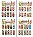 Price comparison product image 10 Finger Puppet Tattoos - Pirate Design - party bag fillers