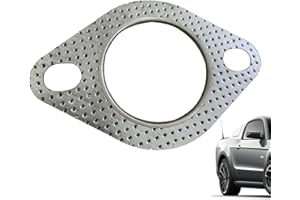 MONOZOZ Guarnizione per tubo di scarico, guarnizione di ricambio a 2 fori, guarnizione flangia – alta temperatura grafite 2 fori, guarnizione di interfaccia per tubi di scarico, downpipe, parti di modifica