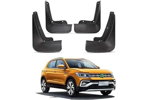 ‎YEE PIN YEE PIN T Cross Schmutzfänger Kotflügel für V W T Cross 2018-2021 2022 2023 Zubehör Spritzschutz Vorne Hinten Schutz Mudguard mit Befestigungsschrauben (4 Stück)