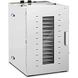 Royal Catering Essiccatore per Alimenti Professionale Disidratatore Frutta e Verdure RCDA-1350/100S (1.500 W, 16 ripiani, 230