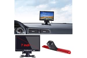 KALAKUS Wasserdicht Einparkkamera Bremslicht Rückfahrkamera integriert in 3. Bremsleuchte Kamera mit 4.3" LCD Monitorfür Van DachKamera Mercedes Sprinter W906/Crafter Caravelle