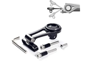 CNCLOL Fahrrad Halterung für Wahoo Elemnt-Wahoo Elemnt Bolt-Wahoo Elemnt Roam/Mini,Fahrradcomputer Halter Vorbauhalterung Verstellbare - Fahrradhalter Combo Mount für Gopro und Camera Headlight.S