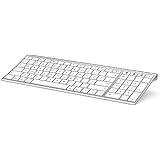 Bluetooth Keyboard for Mac, Jelly Comb KUS015G-2 Multi-Device Wireless Keyboard Full Size Ultra Slim UK QWERTY Specially for