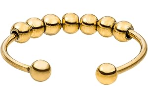 Purelei® Anello Shade Anxiety – Anello da donna impermeabile in acciaio inox durevole – Anelli regolabili dalla taglia 50 alla 66 – Bigiotteria per il tuo look personalizzato