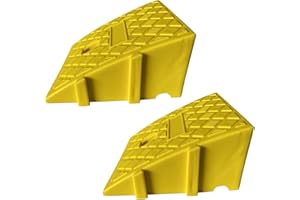 PENLIMLY 2 Rampa Marciapiede per Auto, Rampe Portatili per Disabili 13cm Altezza, Rampe per Cordoli, Rampa di Soglia Robusto per Marciapiedi Auto Sedia a Rotelle Moto Bici Porte Scooter Garage Passeggino