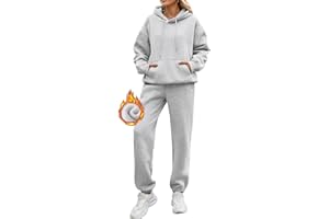 Yuson Girl Chandal Mujer Invierno Chánda Completo 2 Piezas Manga Larga Sudadera con Capucha y Pantalón Conjunto Dos Piezas Conjuntos Deportivos Fitness Jogging Ropa Deportiva