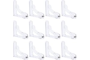 wangjiangda Pince pour Nappe de Table, Lot de 12 Pince Nappe Transparent, Pince Nappe Clip, Fixe Nappe avec à Ressort-Pince, Attache Nappe Jardin Anti-Glissant pour la Maison Partie Pique-Nique