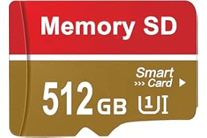 SD Karte 512GB - destuu Schnell Wasserdicht Speicherkarte Große Kapazität SD Card Video Image HD/4K TF Karte Mini Memory SD Card Externe Datenspeicher für PC/Laptops/Smartphone/Kameras
