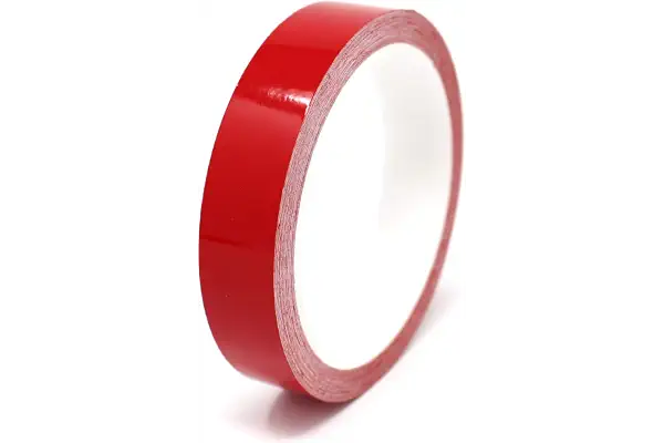 Finest Folia 10m tira decorativa autoadhesiva para coche moto barco modelismo bicicleta muchos colores y anchos para la artesanía (Rojo, 20mm)