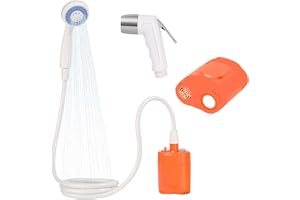 Yhsioaklo Uppladdningsbar campingdusch | Bärbar dusch med USB-kabel | Utomhusdusch | Elektriska lägerduschar med USB-kabel för husdjursrengöring, badande