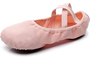 Lily's Locker Ballet Shoes for Girls Kids Toddler Split-Sole Canvas Ballet Pumps