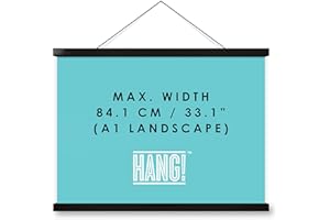 ‎LUCKIES OF LONDON Posteraufhänger, entwickelt für Glückskarten, magnetische Posterrahmen-Alternative, HANG!