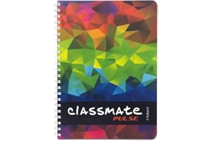 Classmate Soft Cover 6 Subject Spiral Binding Notebook, Single Line, 300 Pages ( Assorted )