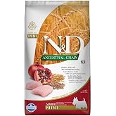 N&D Ancestral Grain Dry Dog Food, Chicken, Boneless Wheat, Oats and Pomegranates, Old Mini, 2.5 kg