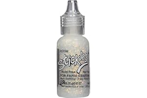 Stickles Glitter Glues Ranger Industries Stickles, Icicle, Silver