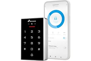 Intelligent åtkomstkontroll med ansiktsigenkänning, PIN-tangentbord, RFID-kort och WiFi-app - 2 000 användare, IP68 utomhus