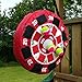 Produktbild Land-Haus-Shop® Dartscheibe Wurfscheibe mit Klettband, Dart Wurf Spiel Klett Scheibe mit Zubehör (Ball Wurfspiel Klett)