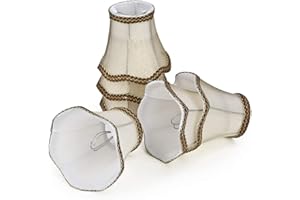 ‎FULOON Lampshades Set of 6 E14 E27 Candle Bulbs for Chandelier Pendant Lamp Wall Light Pendant Lamp Shade