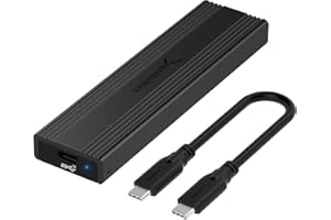 SABRENT M.2 NVMe Enclosure, Tool Free NVMe and SATA, 10Gbps External SSD Enclosure, Reusable Thermal Pad, Compatible with 2230 2242 2260 2280 (EC-SNVE)