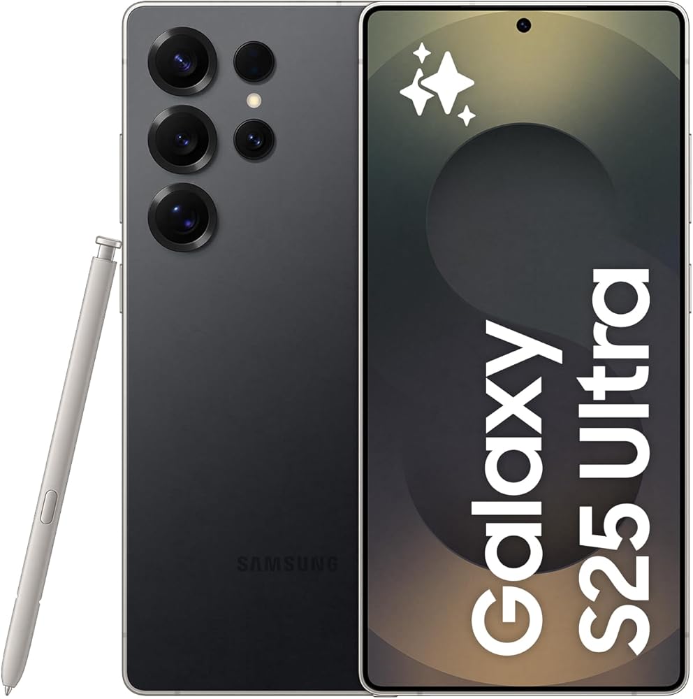Samsung Galaxy S25 Ultra, Yapay Zeka(AI) Telefon, 12GB RAM, 512GB Hafıza, Titanyum Siyah, Android Akıllı Telefon, 200MP Kamera, S Pen, Uzun Pil Ömrü (Samsung Türkiye Garantili)