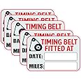 25x Timing Belt Replacement Stickers Cam Belt Service MOT Garage Stickers