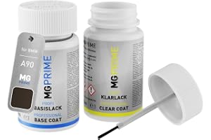MG PRIME Billack lackstift för BMW A90 Sophistograu Brillianteffekt +1K