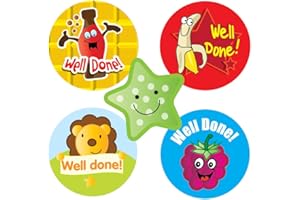 SUPERSTICKERS Autocollants à gratter Solutions Scratch ’n’ Sniff avec récompense (lot de 125)