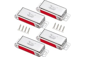 Iman Puerta Fuerte Jiayi 4 Pcs 30KG Tarea Pesada Cierre Magnetico Puerta Pestillo Puerta Corredera Iman Armario Magnético Pestillo de Cocina Mueble Cierre Cajones Alacena Clausura Cerradura Magnetica