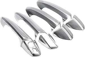 IITA Autotürgriff Auto Chrom Türgriff Trim Abdeckung Für Mercedes Für Benz GLK CLA C-Klasse W204 W246 W212 X204 W166 w117 Außentürgriff