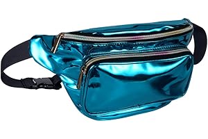 Geestock Bauchtasche Mädchen Holografische Bum Bag, Bauchtasche Wasserdicht Mode Hüfttaschen für Frauen Verstellbare Fanny Pack, zum Wandern Das Einkaufen Ferien Schwimmen Läuft Party Festival Rave