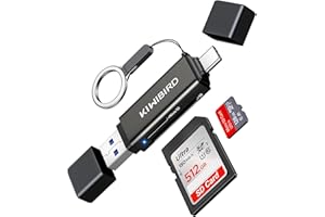 KiWiBiRD czytnik kart SD USB C, adapter micro SD do USB 3.0 typu C OTG dla kart SDHC SDXC Micro SDXC/SDHC UHS-I kompatybilny z iPhone 15 Plus Pro Max MacBook Air Pro iPad iMac Galaxy S24 S23 Android