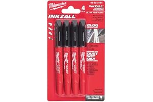 Milwaukee MHT48223154 INKZALLTM ultrafin spetspenna svart (paket 4), röd