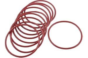 UXCELL Sourcingmap 10X Red Rubber 50mm x 2.5mm x 45mm Oil Seal O Rings Gaskets Washers