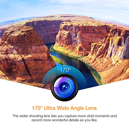 APEMAN Action Cam 4K WIFI Camera 16MP Ultra Full HD Unterwasser Kamera Helmkamera Wasserdicht mit 2.4G Fernbedienung 2 verbesserten Akkus und Montage ZubehÃ¶r Kit