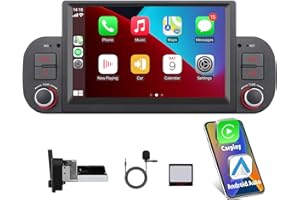 Aphrfamma Autoradio per FIAT Panda 2013-2020, Linux Autoradio Panda Support Wireless CarPlay/Android Auto, Stereo Fiat Panda with SWC/Touchscreen/Bluetooth/FM/AM/USB/DSP/RDS/Mirror Link