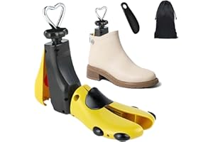 Halcent Hormas para Zapatos Hombre Mujer Hormas para Botas, Plástico Ensanchador de Zapatos Dilatador de Calzado Horma Zapatos Justable Longitud y Anchura (Paquete de 1)