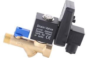 Automatisches Ablassventil G1 2 DN15 Elektronisches Zeitgesteuertes Ventil für Kondensatmanagement Luftkompressor AC230V