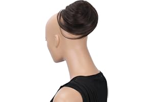 CAISHA Chignon Posticcio Treccia Hepburn-Bun Capelli Elastici Updo DCX
