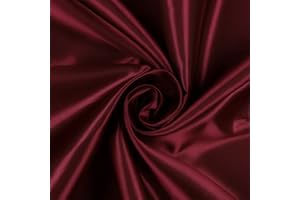 Mondo Tessuti – Pannello Raso Morbido Tinta Unita 100x150cm (Bordeaux)