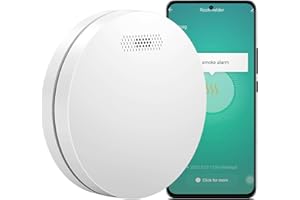 Aroha Smart Connect Detector de Humo WiFi - Batería de 10 Años - Alarma de Incendios Inteligente con Tuya & Smartlife App - Sensor de Humo, Smart Home