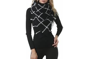 Durio Halstuch Tuch Dreieckstuch Damen Herbstschal Dünn Schal Weich Deckenschal Tuch Elegant Mit Fransen