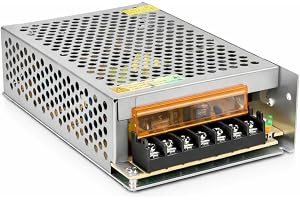 Jandei - Transformator strömförsörjning 110/220V AC till 12V DC 100W 8,3A, inomhusinstallation IP20 för LED Strip, Neon eller