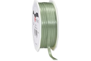 Präsent - Satin Ribbon Old Green 6 mm Width, 50 m Length