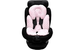 KAKIBLIN Infant Car Seat Insert, Baby Carseat Head & Body Support for Newborn, 2-in-1 Reversible Baby Car Seat Cushion, Soft Stroller Cushion Insert for Baby Car Seats, Bouncer, Strollers, Swing