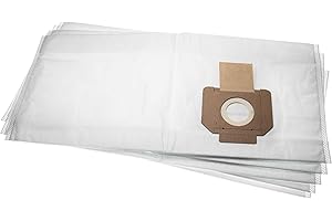 vhbw 5X Staubbeutel kompatibel mit Nilfisk Alto Attix 8 Gallon, 8 Gallon AS/E, 360-11, 360-21, 360-2M Staubsauger - 27,9cm x 64,3cm Weiß