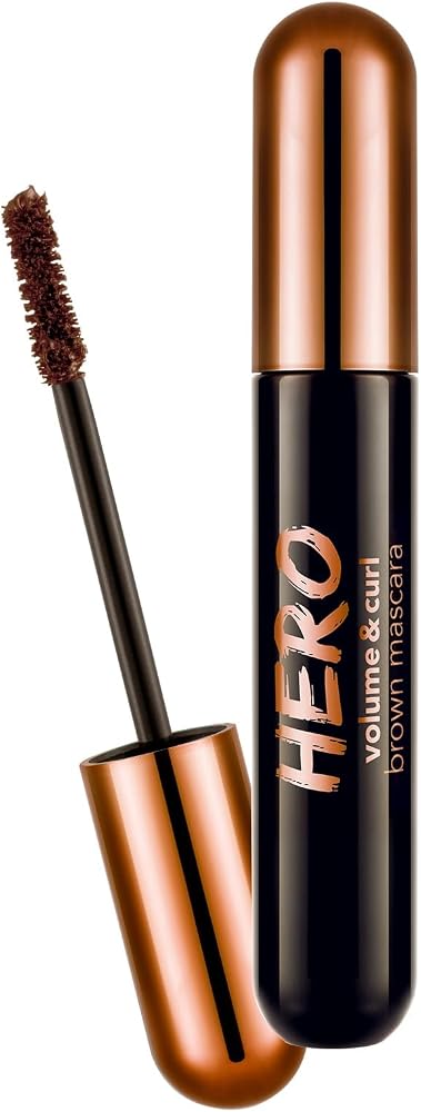 Hero Volume & Curl Yoğun Hacim Veren Nemlendirici Etkili Kahverengi Maskara