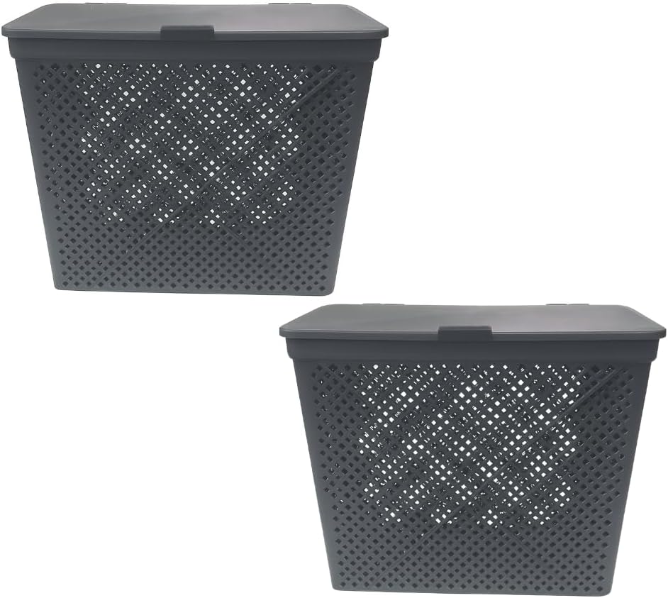 Compost Bin Underground Baskets For Garden Food Waste Recycling And Soil Enrichment (Pack of 2) (Small (W:21 x D:12 x H:19))