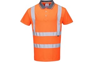 ‎PORTWEST Portwest WARNSCHUTZ KURZARM POLO SHIRT, RIS, Größe: XL, Farbe: Orange, RT22ORRXL