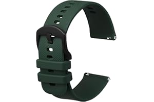 Anbeer Cinturini per Orologi in Silicone per Uomo Donna, Cinturini di Ricambio in Gomma a Sgancio Rapido, Larghezza 16mm 18mm 20mm 22mm 24mm 19mm 21mm