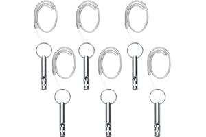 LIANRISES 6 Pièces Sifflet Ultrason Chien Rappel Anti Aboiement Chat Rappel, Sifflet De Survie, Aluminium, Aides Au Comportement, Outils De Contrôle, et 6 Cordon Tour De Cou